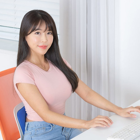 교정의자 모델촬영