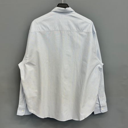 천안 명품샵 부오노 아미 스몰 하트로고 스트라이프 옥스포드 셔츠 화이트블루 남성 긴팔셔츠