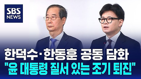'질서있는 퇴진'해놓고 '간선제' 책임총리제로 대통령 놀이하려는 한동훈?