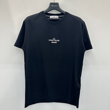 천안 명품샵 부오노 스톤아일랜드  남성 아키비오 프로젝트 반팔 티셔츠 (블랙)