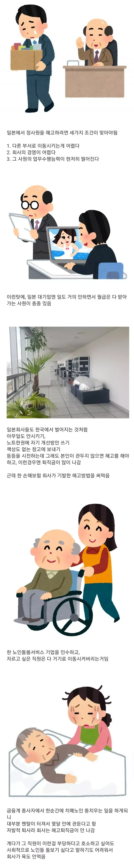 어느 일본 보험회사의 직원 해고법