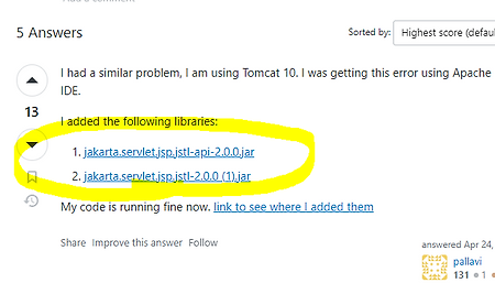 톰캣 10.1 이상 버전에서 JSTL 사용시 발생하는 오류 해결하기java.lang.NoClassDefFoundError: javax/servlet/jsp/tagext/TagLibraryValidator
