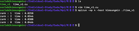 [Cuda + MPI] 행렬 곱셈 구현 하기