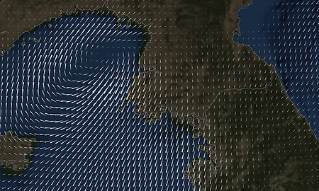 벡터필드 : 풍속 데이터로 바람 그리기