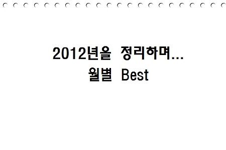 2012년 월별 최다 조회수 모음
