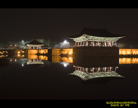 경주 안압지 야경입니다.