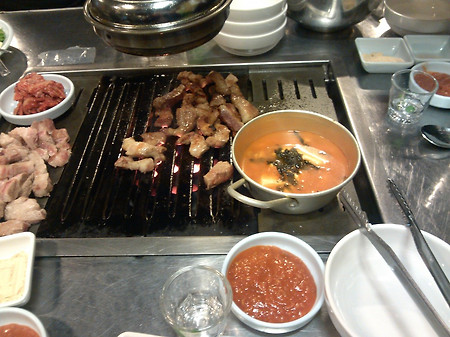 중학 동창들과 저녁 (청량리)