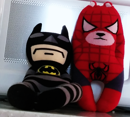 뱃맨과 스파이디~양말공예