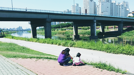 이사가서, 근처 뚝방