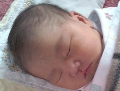 도연이 생후~6개월 얼굴변화 (움짤)