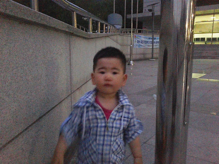 문화체육관 광장에서...