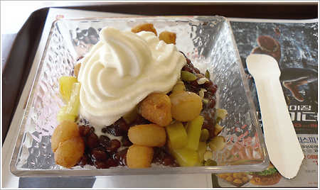 롯데리아 팥빙수