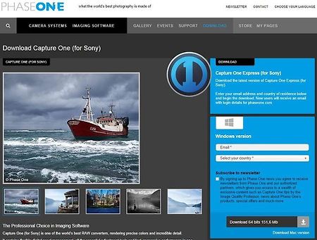 [다운로드 정보] Capture One Express (for Sony)