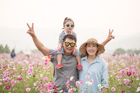 구리한강시민공원에서 만난 가족~