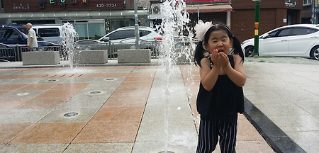 집앞 샘터공원 분수대