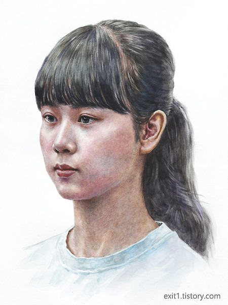 [인물·인체수채화] 두상연습
