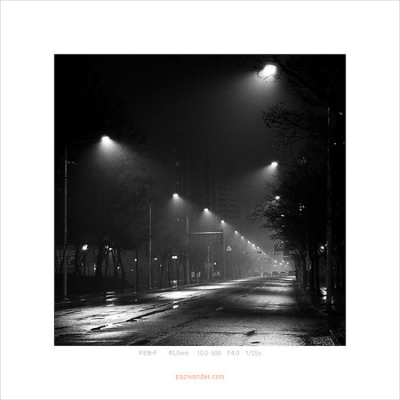 [PEN-F] 비 오는 겨울밤