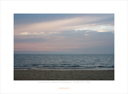 방아머리 해수욕장 - 일몰 풍경 (Canon 5D)