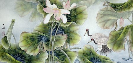 새와 꽃이 만든 아름다운 동양화 - 중국 Lou Dahua(樓大花)