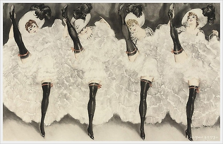 루이스 이카르(Louis Icart)의 패션화풍의 아름다운 그림