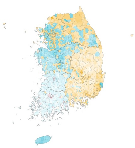 2017년 대통령 선거 지도