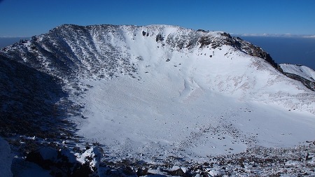 한라산 겨울산행과 꽁꽁 얼어있는 백록담 풍경