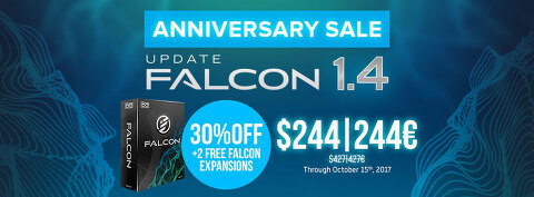UVI / Falcon 1주년 기념 Falcon v1.4 업데이트 & 할인
