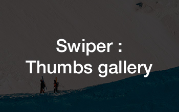섬네일 갤러리 구현 / Gallery with Thumbnail Slider / Swiper - Thumbs gallery