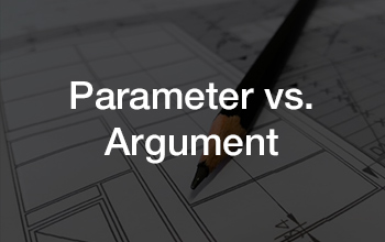 Parameter와 Argument의 차이