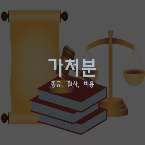 가처분 종류, 절차, 비용