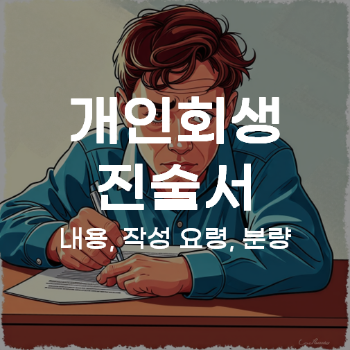 개인회생 진술서 - 내용, 작성 요령, 분량