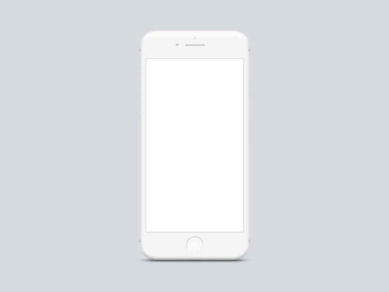 아이폰 목업 iPhone Clay Frontal Mockup