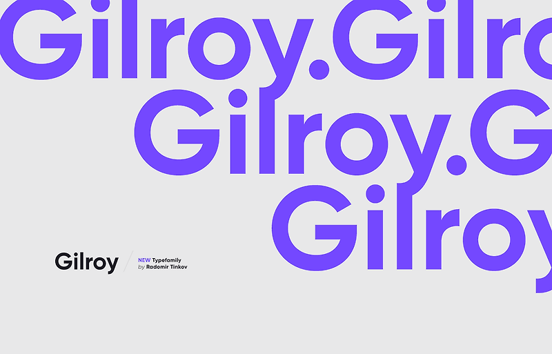 [영문유료폰트] 디자이너라면 알아야할 폰트 : Gilroy Typeface