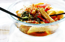 젓가락으로 뒤집으면 끝, 초간단 맛있는 총각김치