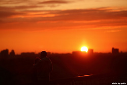 여행지의 일출, 일몰 사진입니다