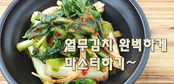 열무김치 맛있게 담그는 법(김진옥요리가좋다)