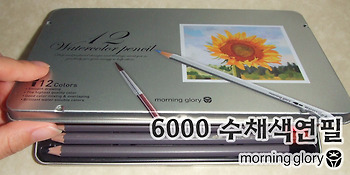 모닝글로리 6000 수채색연필(12색)