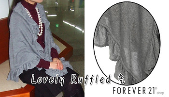 [FOREVER21] 봄코디패션 포에버21 Lovely Ruffled 숄