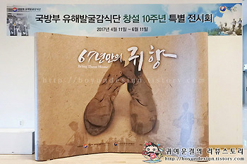 대한민국역사박물관 국방부 유해발굴감식단 공동기획전! 67년만의 귀향