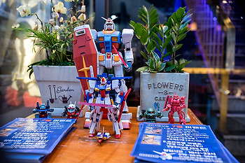 건프라 테마카페 코드G(코드지) 성남점 소감..