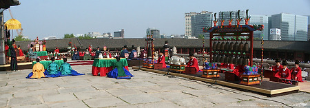 서울 경복궁에서 펼쳐진 세종조 회례연 공연