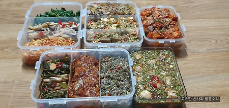 객지생활하는 아들을 위한 밑반찬 11가지