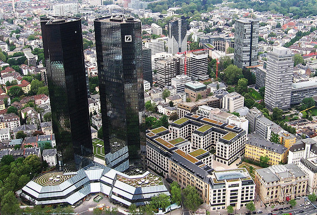 도이치뱅크 AG(Deutsche Bank AG (literally "German Bank"; pronounced [ˈdɔʏtʃə ˈbaŋk])